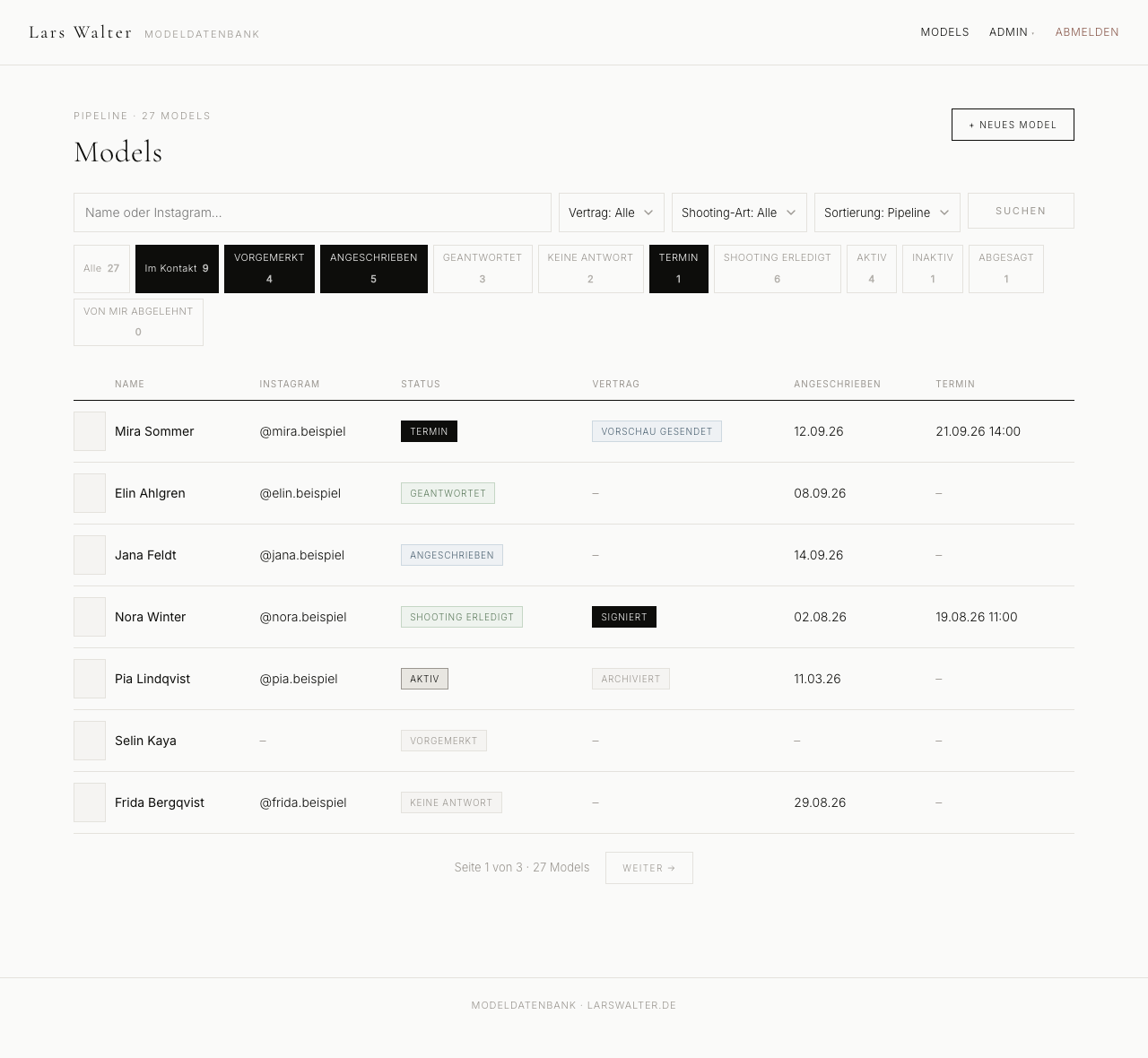 Meine Model-Datenbank – selbst gebaut mit Claude